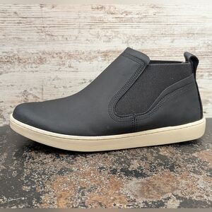 Womens Olukai Pehuea Mid Sneaker Boots Shoes Sz 9.5 VGC Black Leather